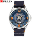 Curren 8305 New Men Watch Quartz Wristwatches Analog Army Military Watches Leather Waterproof Relogio Masculino